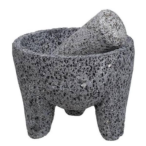 Morter av vulkansk stein 11cm - Molcajete Piedra Volcanica 