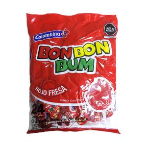 Hovedbilde Bon Bon Bum Fresa / Jordbær Colombina 408g