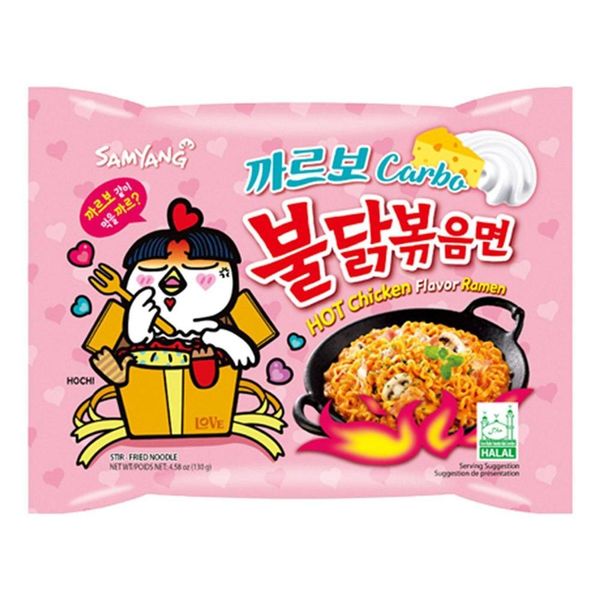 Samyang Carbonara Rosa Nudler 130g 